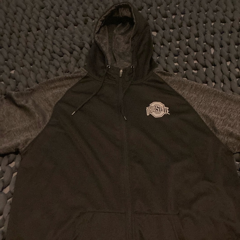 Ohio State black & grey full zip hoodie